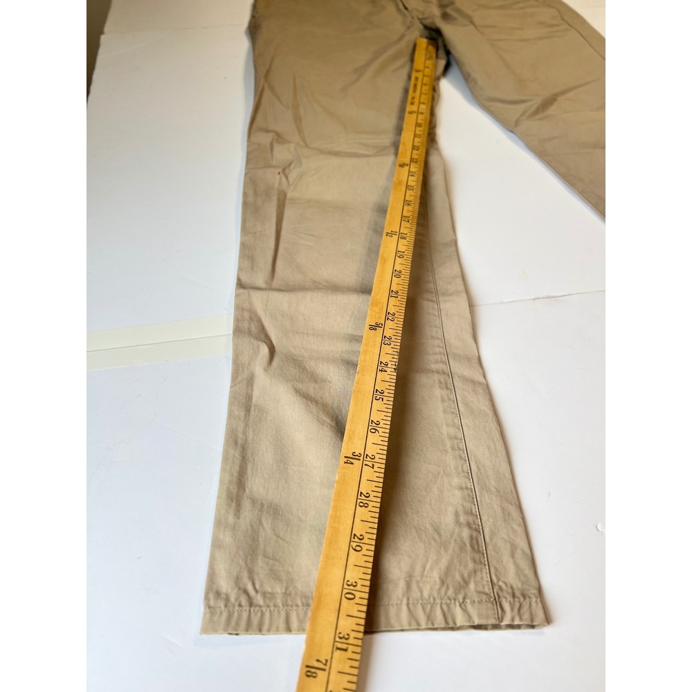 Theory Craven Forte Men Tan Khaki Chino Pants Straight Leg Cotton 33 - Picture 6 of 12